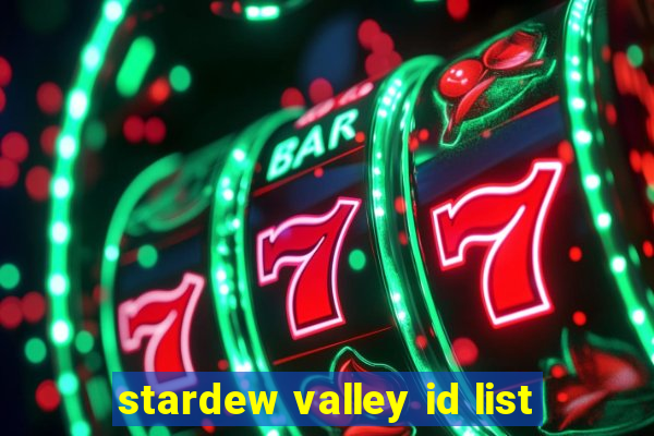 stardew valley id list